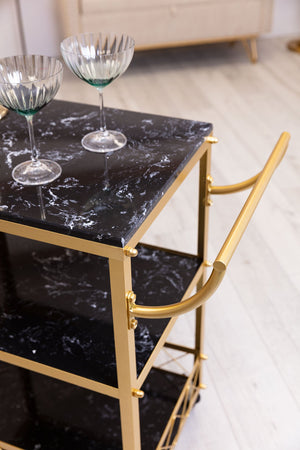 Carraig Donn Metal Bar Cart