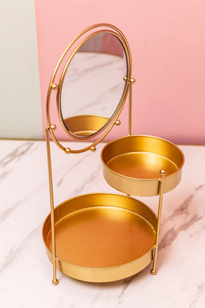 Carraig Donn Metal Mirrored Jewellery Holder