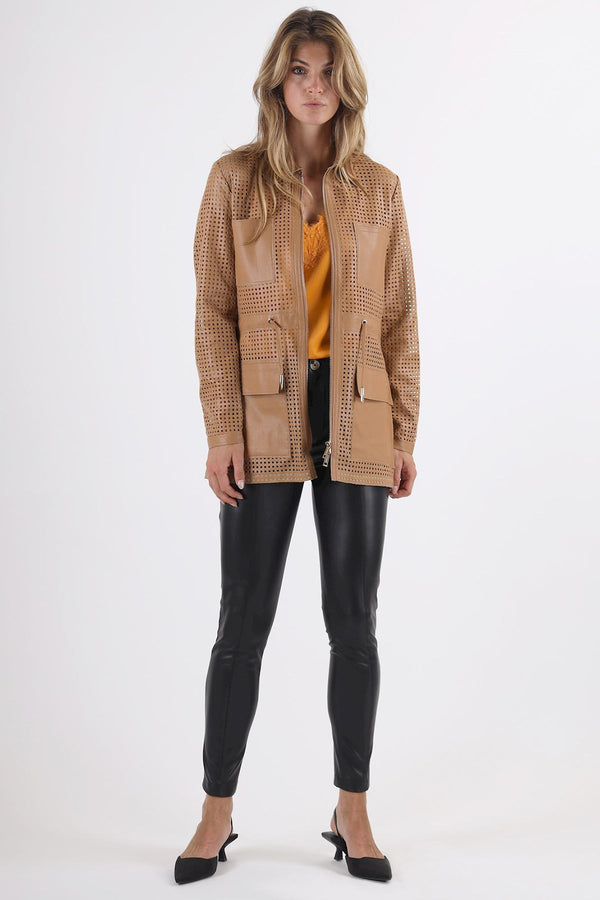 Carraig Donn Mexi Jacket in Nut