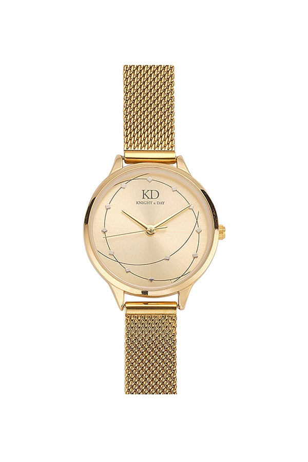 Carraig Donn Milena Gold Mesh Band Watch