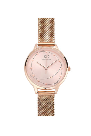 Carraig Donn Milena Rose Gold Mesh Band Watch