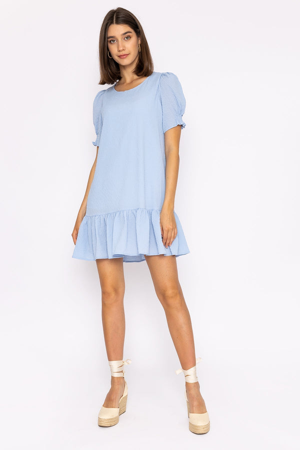 Carraig Donn Mini Shift Dress in Blue