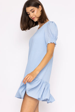 Carraig Donn Mini Shift Dress in Blue