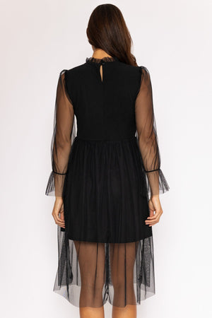 Carraig Donn Minnie Midi Dress in Black