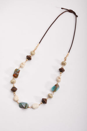 Carraig Donn Mix Stones Beaded Necklace