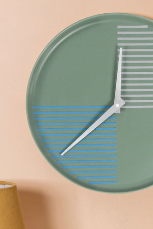 Carraig Donn Modern Ceramic Blue Wall Clock