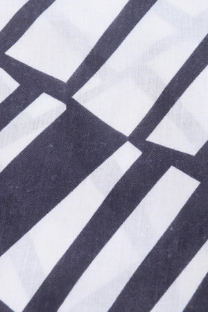 Carraig Donn Mono Print Scarf in Black