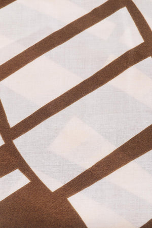 Carraig Donn Mono Print Scarf in Brown