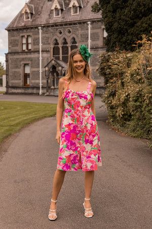 Carraig Donn Multi Print Charlotte Knee Length Dress