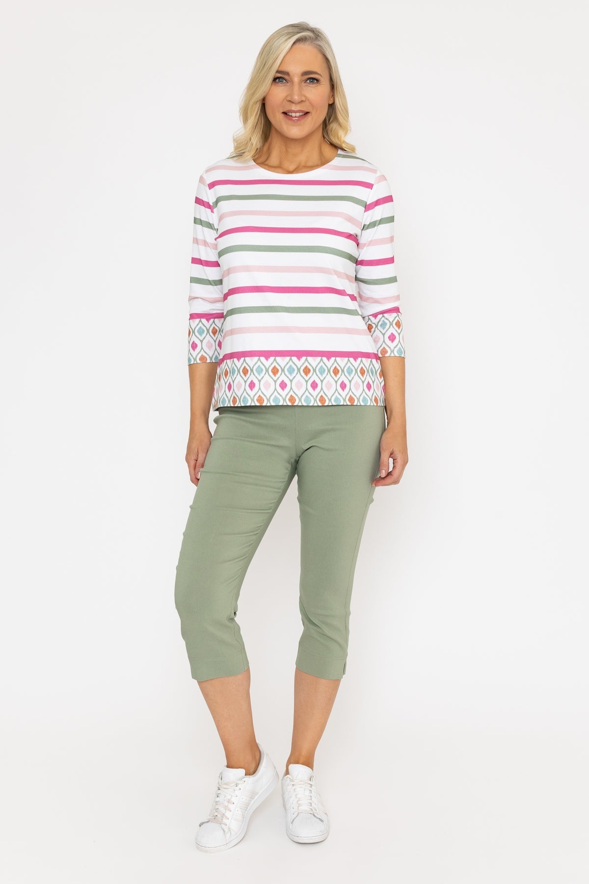 Multi Printed Breton Top