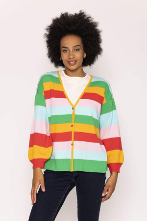Carraig Donn Multi Stripe Cardigan