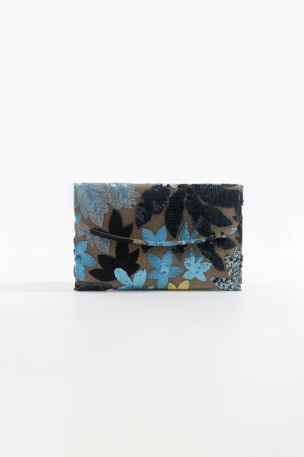 Carraig Donn Navy Embellished Clutch Bag