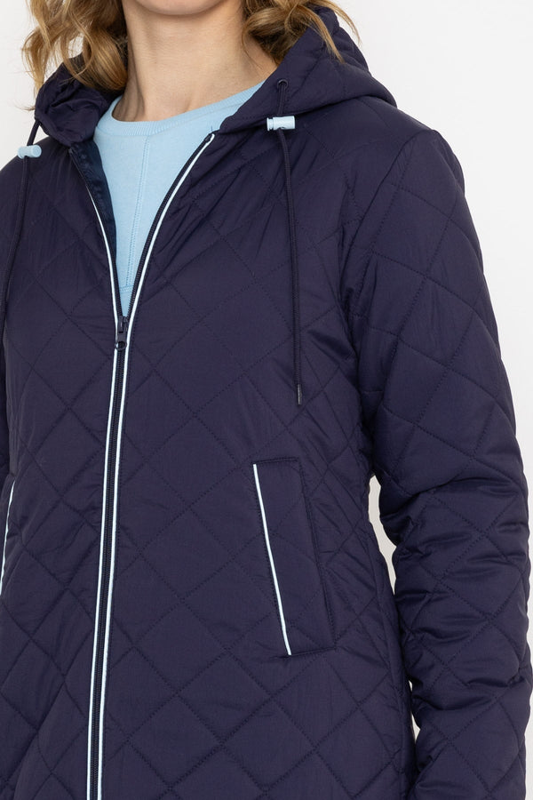 Carraig Donn Navy Lightweight Quilted Coat