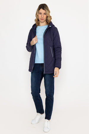 Carraig Donn Navy Lightweight Quilted Coat