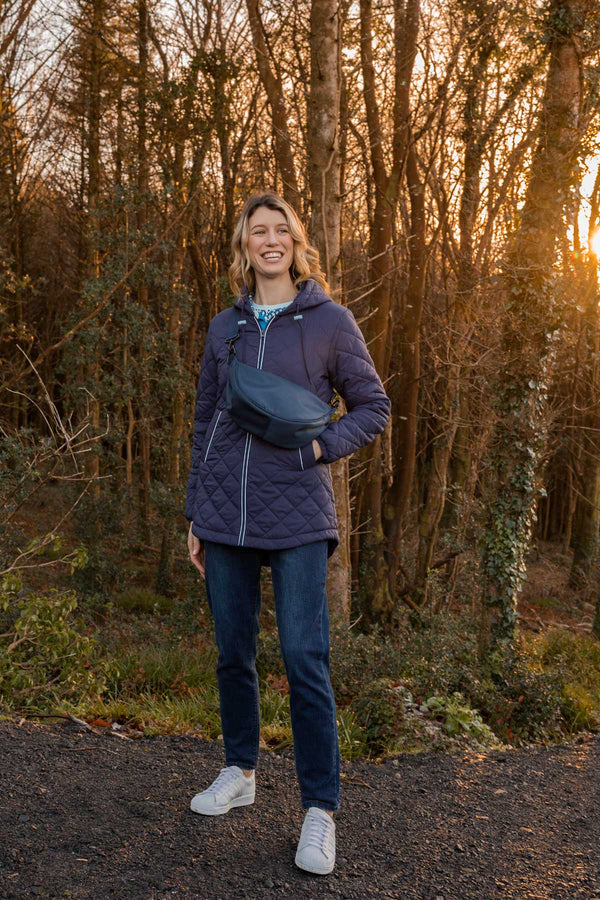Carraig Donn Navy Lightweight Quilted Coat