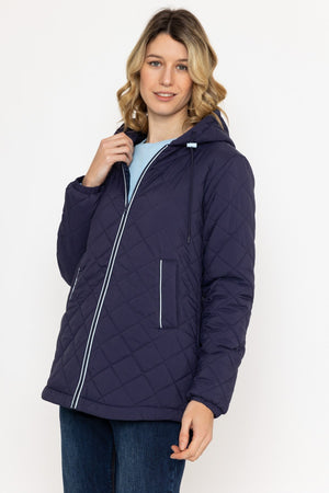 Carraig Donn Navy Lightweight Quilted Coat