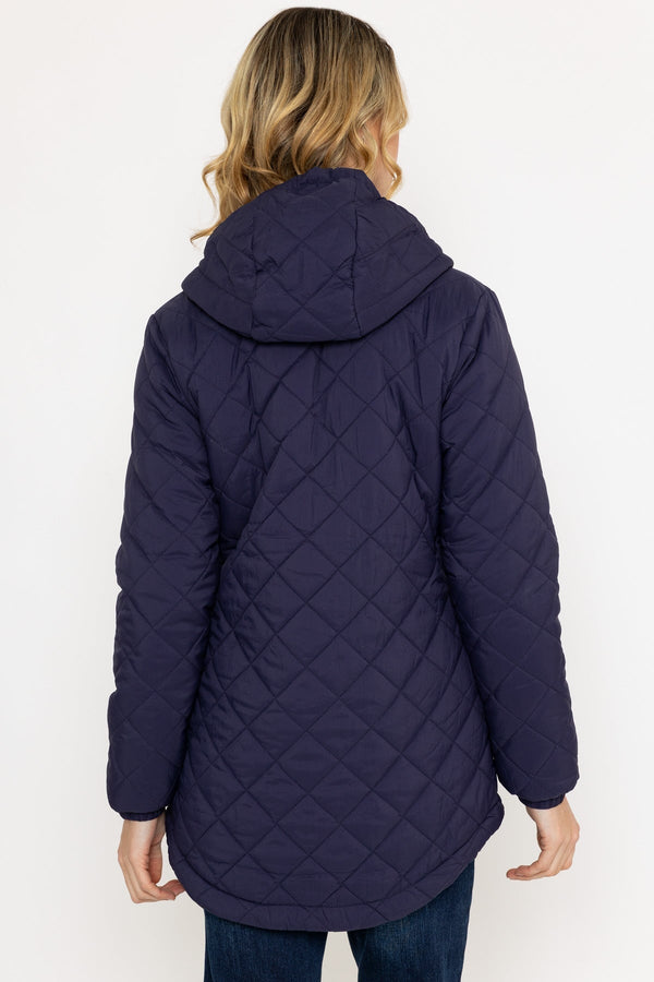Carraig Donn Navy Lightweight Quilted Coat