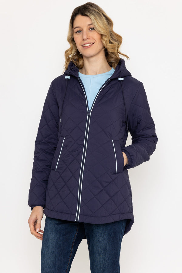 Carraig Donn Navy Lightweight Quilted Coat