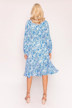 Carraig Donn Norah Dress in Blue Print