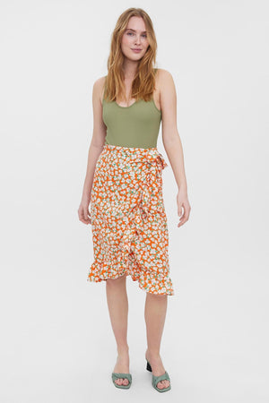 Carraig Donn Olea Skirt in Red Print