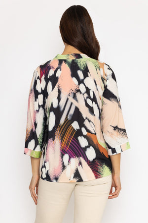 Carraig Donn Olivia Top in Multi Print