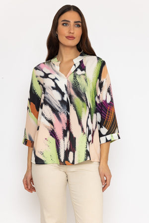 Carraig Donn Olivia Top in Multi Print