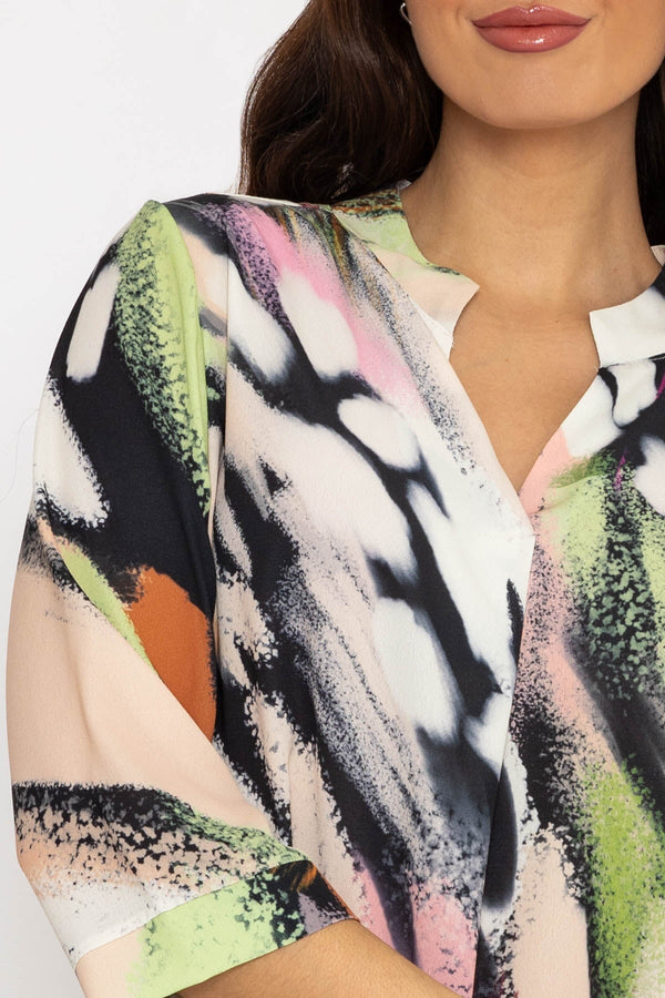 Carraig Donn Olivia Top in Multi Print