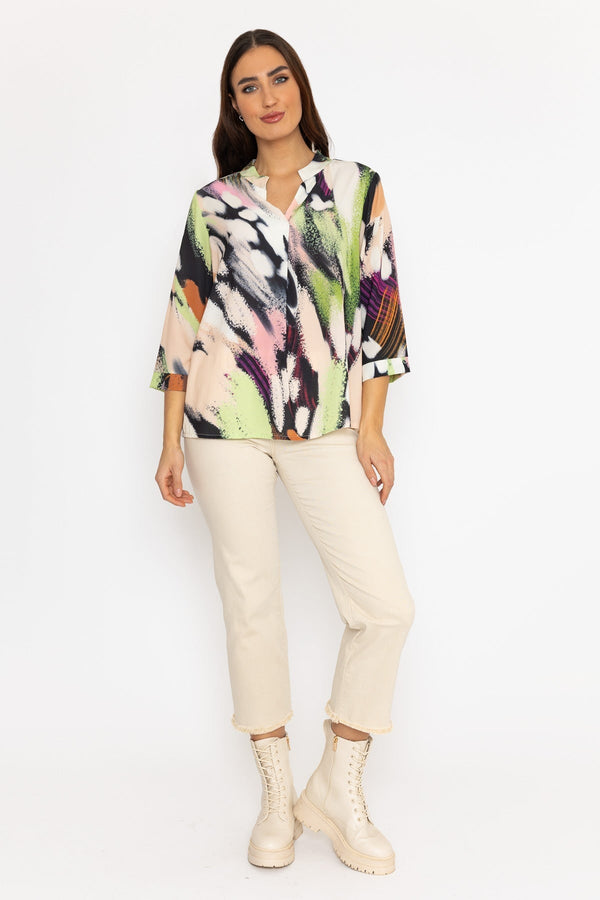 Carraig Donn Olivia Top in Multi Print