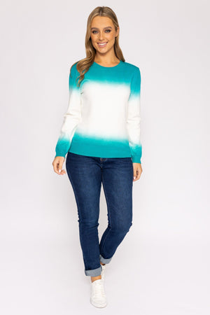Carraig Donn Ombre Crew Neck in Green