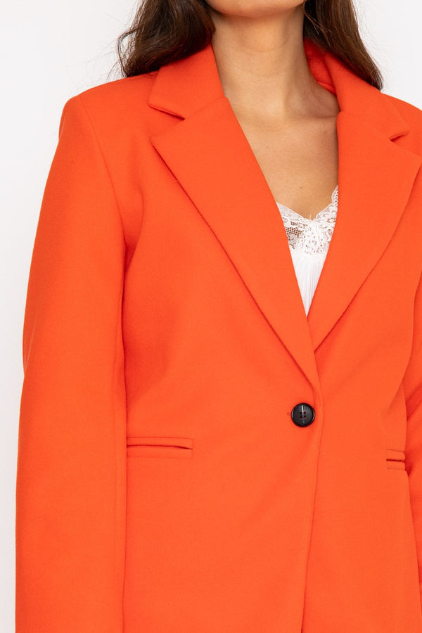 Carraig Donn One Button Coat in Orange
