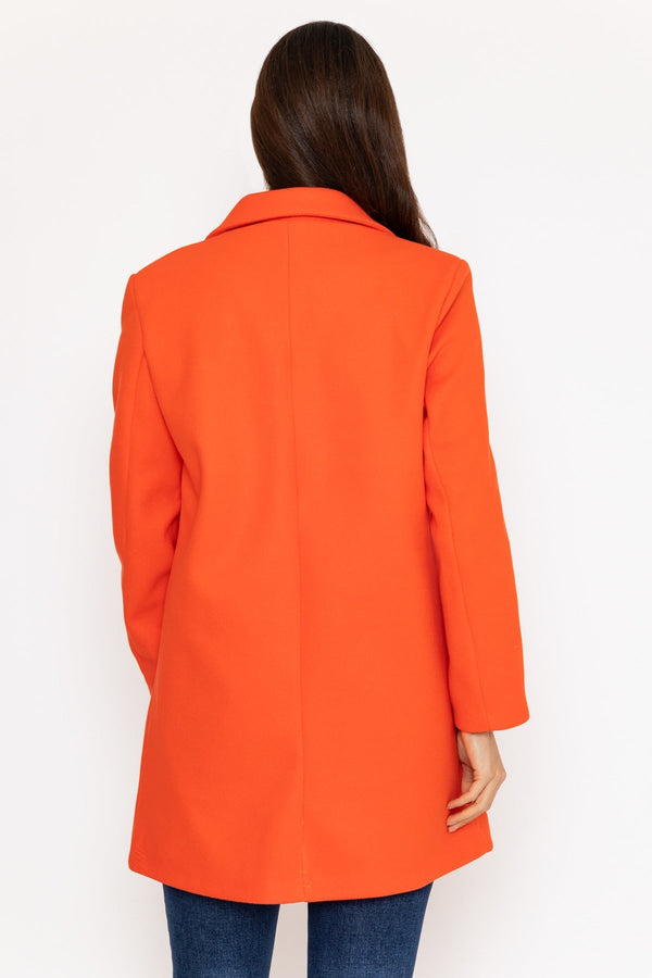 Carraig Donn One Button Coat in Orange