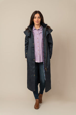 Carraig Donn Outback Full Length Waterproof Raincoat in Nightshade