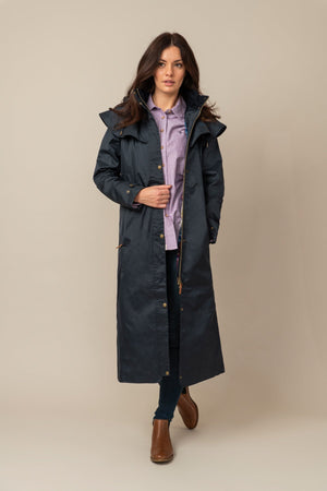 Carraig Donn Outback Full Length Waterproof Raincoat in Nightshade