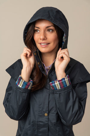 Carraig Donn Outback Full Length Waterproof Raincoat in Nightshade