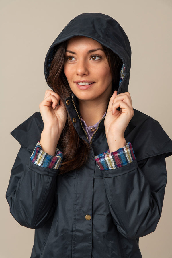 Carraig Donn Outback Full Length Waterproof Raincoat in Nightshade