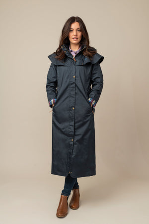 Carraig Donn Outback Full Length Waterproof Raincoat in Nightshade