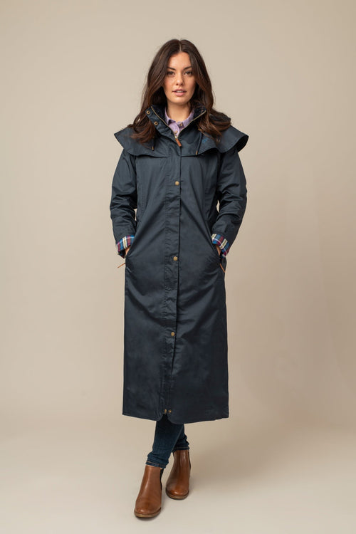 Outback Full Length Waterproof Raincoat in Nightshade