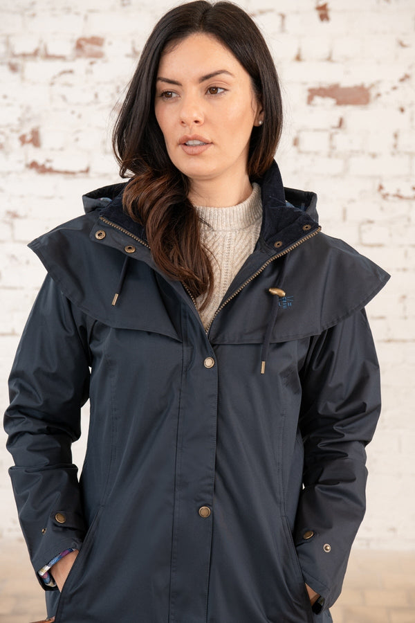 Carraig Donn Outrider Waterproof Raincoat in Navy