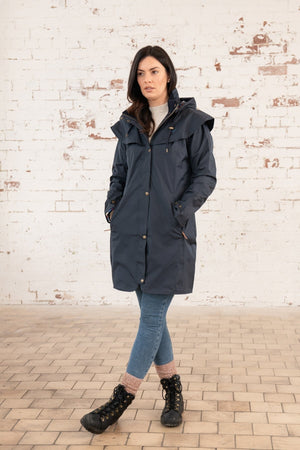 Carraig Donn Outrider Waterproof Raincoat in Navy