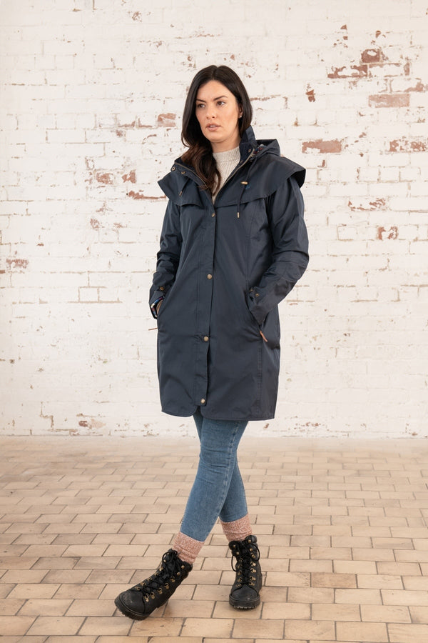 Carraig Donn Outrider Waterproof Raincoat in Navy