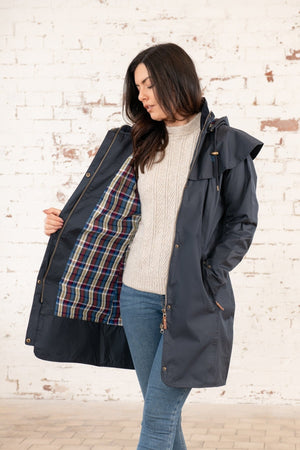 Carraig Donn Outrider Waterproof Raincoat in Navy