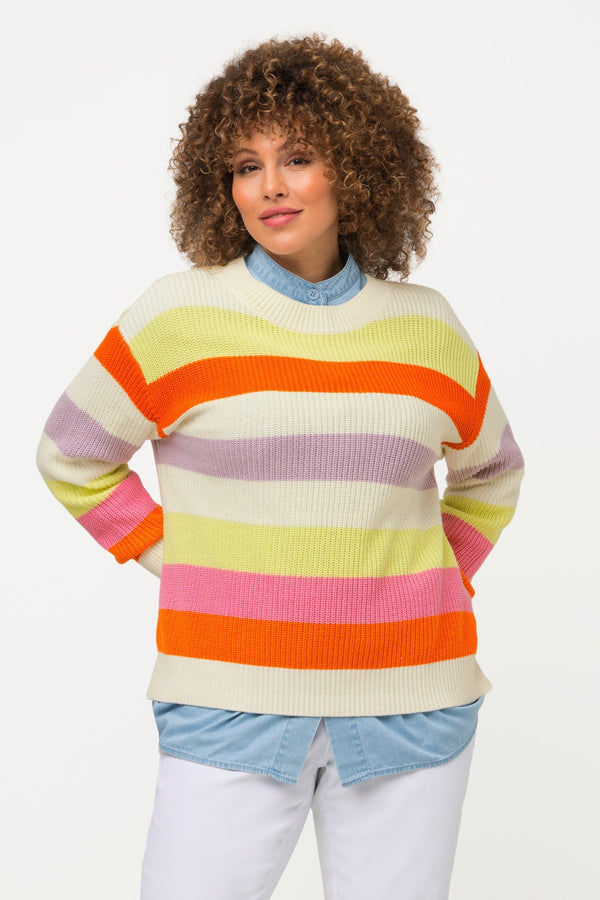 Carraig Donn Oversized Striped Knit Sweater in Multi