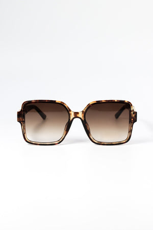 Carraig Donn Oversized Tortoise Shell Sunglasses with Gold Detail