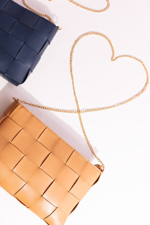 Carraig Donn Oversized Woven Clutch in Tan