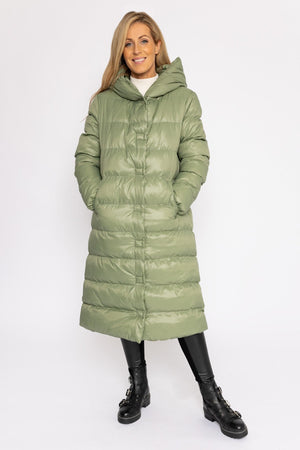 Carraig Donn Padded Puffer Coat in Khaki