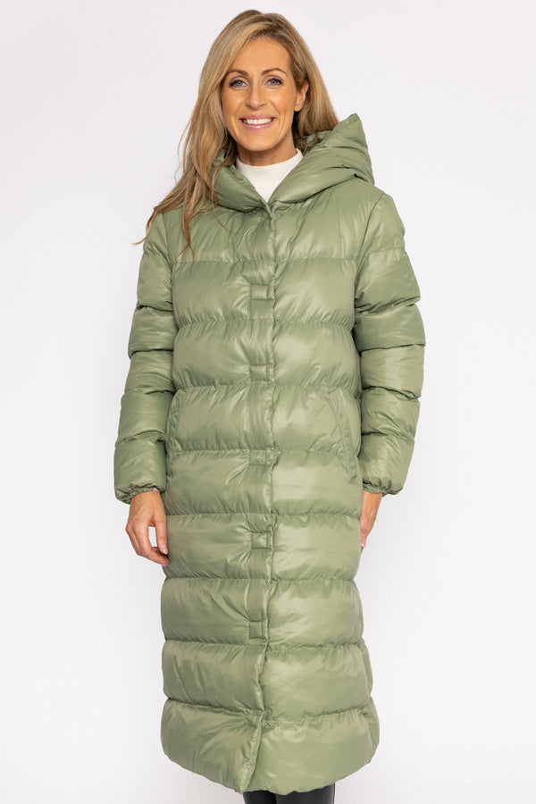 Carraig Donn Padded Puffer Coat in Khaki