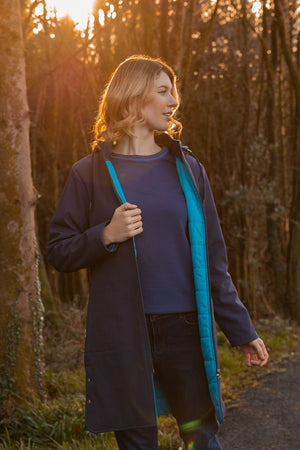 Carraig Donn Padded Winter Softshell Jacket in Navy