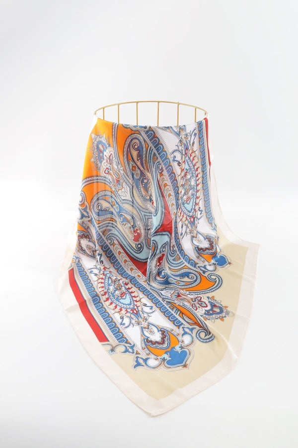 Carraig Donn Paisley Neckerchief Scarf in Orange