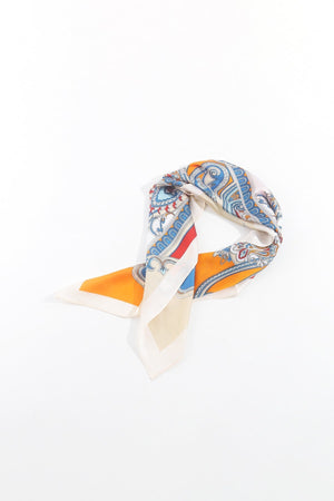 Carraig Donn Paisley Neckerchief Scarf in Orange
