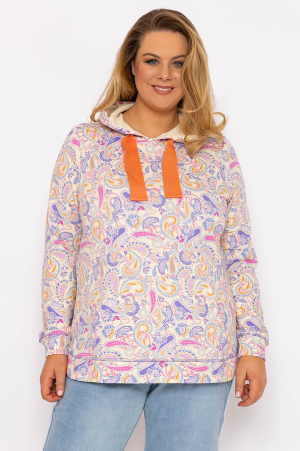 Carraig Donn Paisley Print Hoodie in Multi